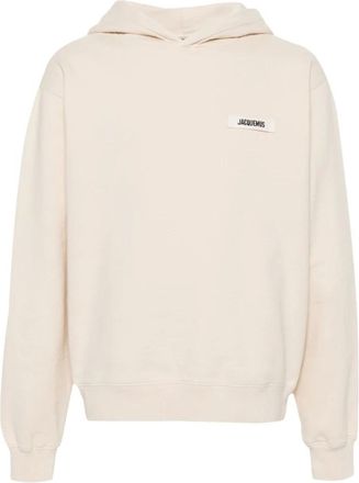 Jacquemus Hoodies & sweatvesten, Heren, Beige, M, Jacquemus Truien