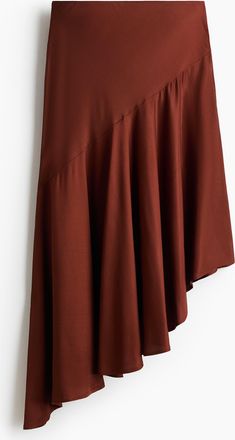 H&M Asymmetrischer Jupe aus Viskose - Beige