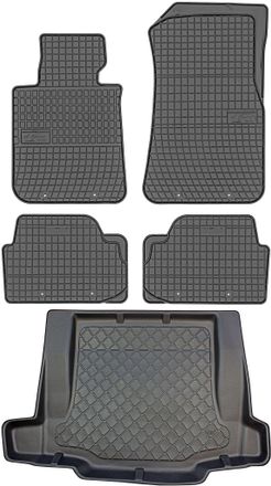 OEM Bmw Serie 1 E87 Hatchback De Septiembre De 2004 A 2011. Juego De Alfombrillas De Goma Para Coche Y Alfombrilla Para Maletero