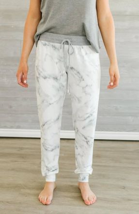 PJ Salvage Marble Jogger In Ivory