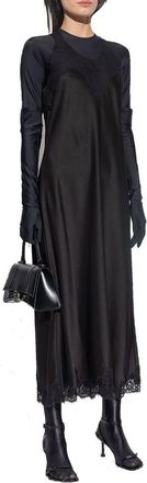 Balenciaga Womens Black Acetate Casual Dress