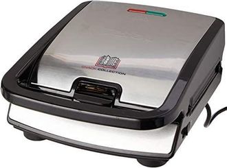 T-fal Sw852d - Sandwichera, 700 W, Revestimiento Antiadherente, Negro/acero Inoxidable