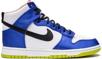Nike Dunk High Blue Satin sneakers - women - Leather/Rubber/Fabric - 7.5 - White