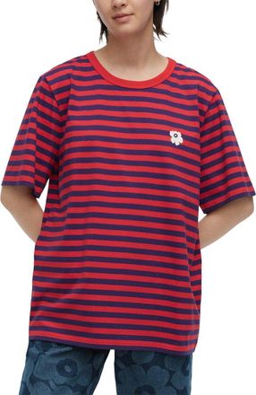 Marimekko Tasaraita Unikko Kioski T-Shirt