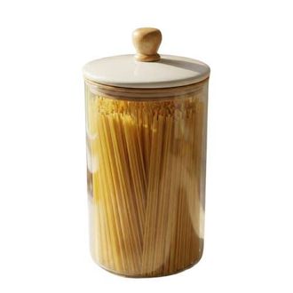 Be Home Madras Canister in Clear at Nordstrom, Size Medium