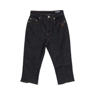 Jacquemus Cropped Jeans, female, Blue, Size: W24 Capri de-N&icirc;mes Denim Pants