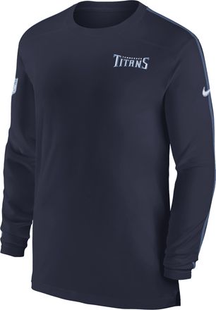 Nike Tennessee Titans Sideline Coach Nike Mens Dri-FIT NFL Long-Sleeve Top in Blue | 02EV076K8F-M60