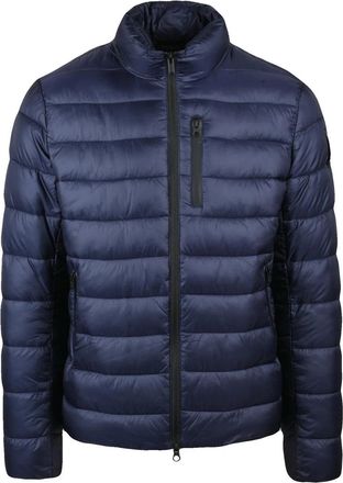 Bomboogie Quilted Down Jacket with Stand Collar and Zip Closure