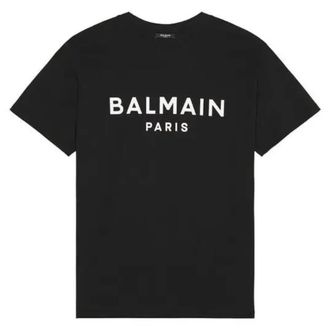 Balmain Paris Print Cotton T-Shirt