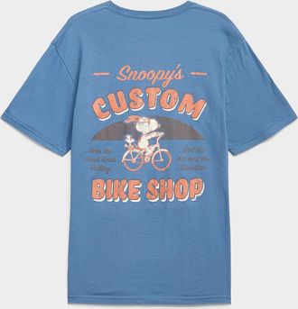 Le 31 Mens Snoopy Bike Shop T-shirt