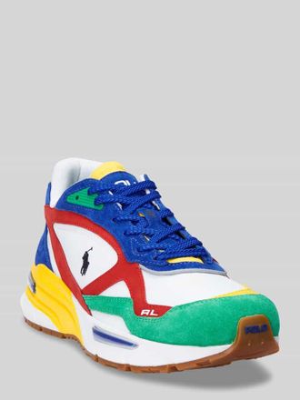 Polo Ralph Lauren Low Top Sneaker aus echtem Leder in Weiss, Gr&ouml;&szlig;e 46