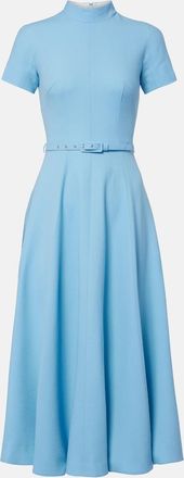 Emilia Wickstead Camilla wool cr&ecirc;pe midi dress