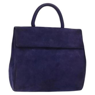 Prada Pre-owned Vintage Handtas - Dames - Vintage Handtas - Paars - ONE Size - Su&egrave;de - Vintage