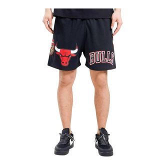 Pro Standard Pro Standard NBA Chicago Bulls Logo Mesh Shorts in Black Men