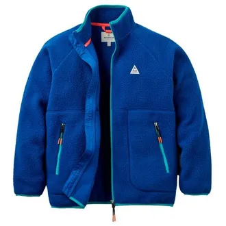 Passenger Home Full Zip Recycled Sherpa Fleece Fleecejacke f&uuml;r Damen | blau