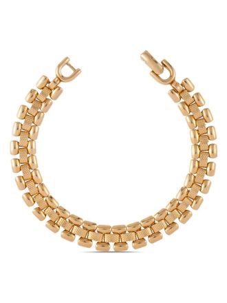 Susan Caplan Vintage 1980s Monet link bracelet - women - 22kt Gold Plated - One Size
