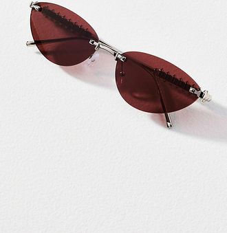 I-SEA Frameless Slim Cat-Eye Sunglasses