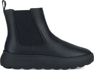 Geox Spherica Ec 4.1 Booties - Dames - Chelseaboots - Zwart - 37 EU - Leer - Schoenen