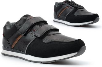 Generic Mens Touch Fastening Shoes Size 6 Boys Trainers Size 12 Casual Shoes Mens Comfort Trainers Touch Fastening Trainer Casual Trainer Lace Up Shoe Comfort