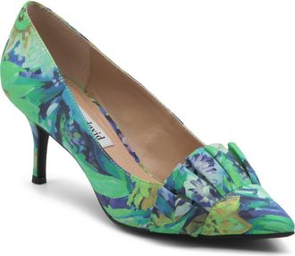 Charles by Charles David Arvine Ruffle Pump in Blue Multi at Nordstrom Rack, Size 6.5