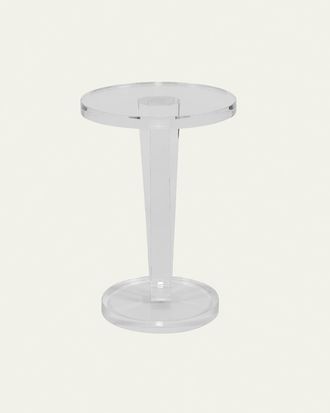 Interlude Home Lisette Acrylic Round Side Table