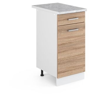 Vicco Mueble bajo de cocina R-Line, Sonoma, 40 cm, et Mármol