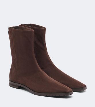 Aquazzura Saint Honor&eacute; suede ankle boots