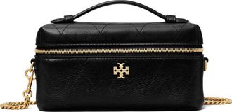 Tory Burch Black Charlie Mini Crossbody Bag