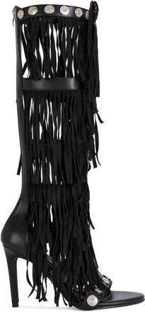 Azalea Wang Sameya Stiletto Sandal in Black at Nordstrom, Size 7.5