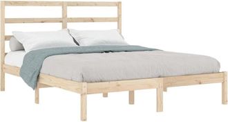 vidaXL Bed Frame without Mattress 120x190 cm Small Double Solid Wood vidaXL