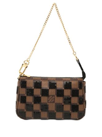 Louis Vuitton 2013 Damier Ebene Pochette Accessoires kleine handtas - Bruin