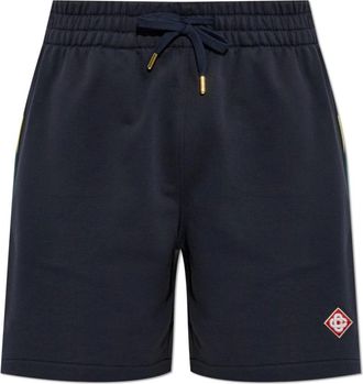 Casablanca Korte Broeken, Heren, Blauw, M, Katoen, Logo Shorts