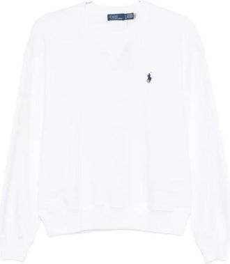 Ralph Lauren White Cotton Sweatshirt