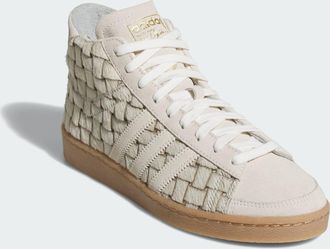 adidas Originals Womens Jabbar Hi Shoes - Off-White Leather - Size UK 11.5