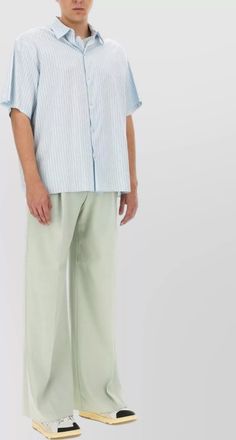 Lanvin silk blend striped shirt