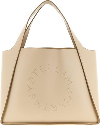 Stella McCartney The Logo Bag Borse A Spalla E Tracolla Beige-Donna