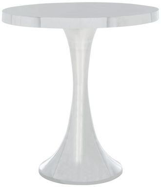 Safavieh Mesa auxiliar de aluminio plata