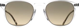 Oliver Peoples Round Unisex Gravel Sandstone Gradient Polarized OV5491SU Finley - One Size