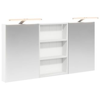 vidaXL Juego De Muebles De Ba&ntilde;o Con Estante 3 Pcs 120 X 10,5 X 60,5 Cm Vidaxl
