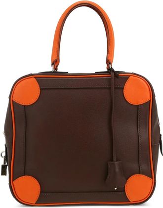 Herm&egrave;s 2005 Omnibus shopper met dubbele handgreep en rits - Bruin