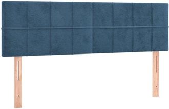 vidaXL Cabecero Con Led De Terciopelo Marr&oacute;n Oscuro 144x5x78/88 Cm Vidaxl