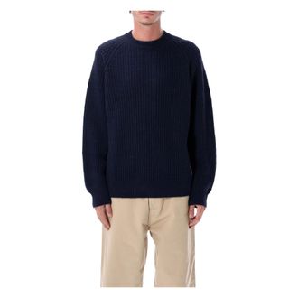 Carhartt Work in Progress Carhartt Wip, Round-neck Knitwear, male, Blue, Size: XL Firth Sweater
