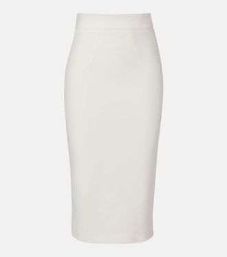 SAFiYAA Hokuku cr&ecirc;pe pencil skirt