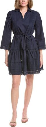Julia Jordan Poplin 3/4 Sleeve Mini Dress