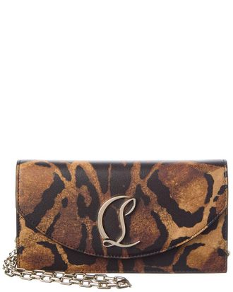 Christian Louboutin Loubi54 Leather Wallet On Chain
