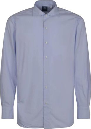 Finamore Formal Shirts - Heren - Zakelijke Overhemden - Blauw - 2XL - Overhemden