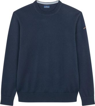Paul & Shark Rondgebreide trui - Heren - Ronde hals truien - Blauw - M - Wol - Truien & Vesten