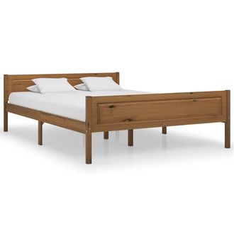 vidaXL Vidaxl - Estructura Cama Sin Colch&oacute;n Madera Pino Marr&oacute;n Miel 120x200 Cm