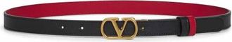 Valentino Garavani VLogo Signature Reversible Riem - Dames - Riemen - Zwart - 90 CM - Leer - Accessoires