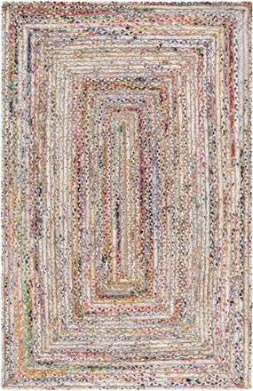Safavieh Alfombra Yute/algodón Beige/Multicolore 152 X 244 cm